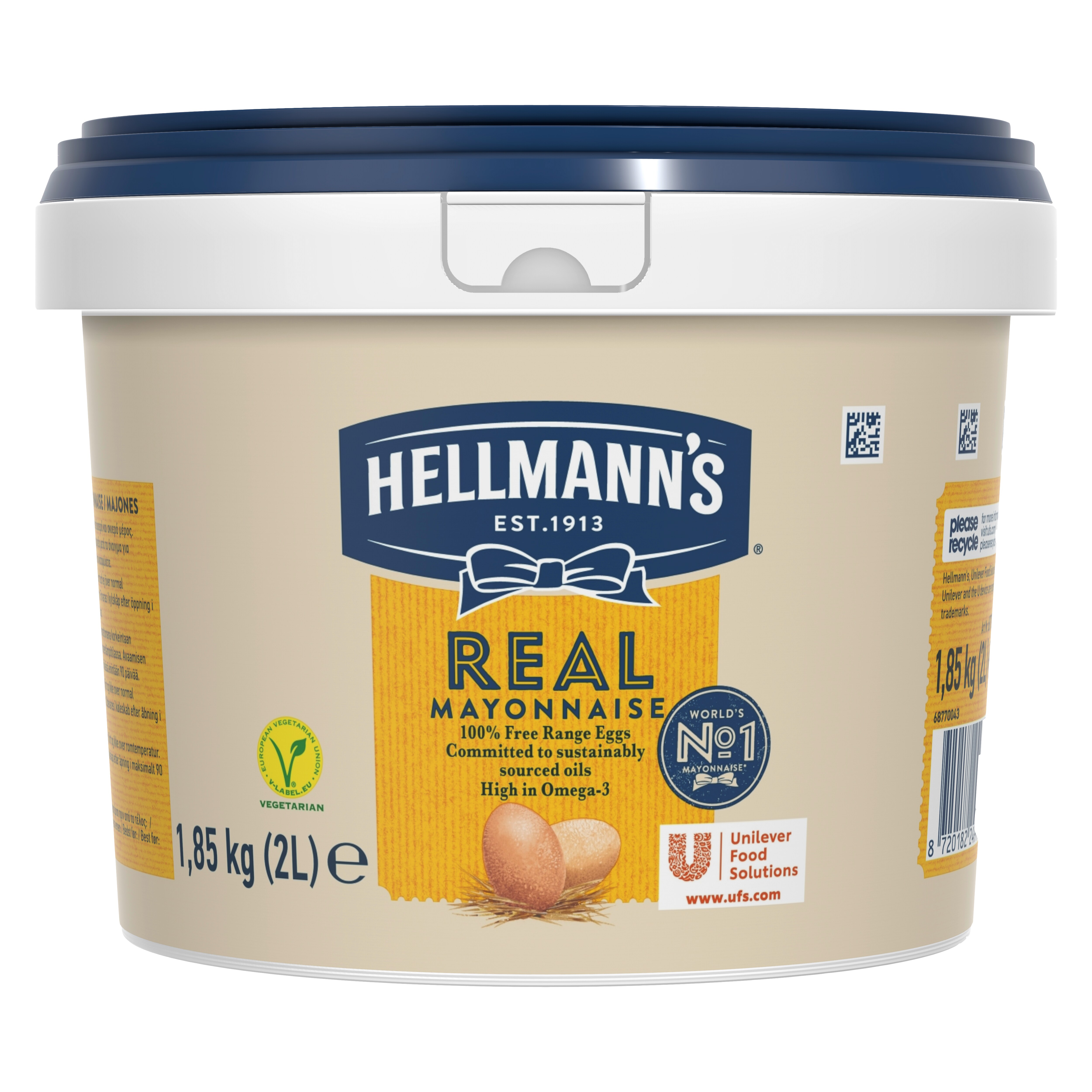 HELLMANN'S Majonnäs Real 79%, 1 x 2 L